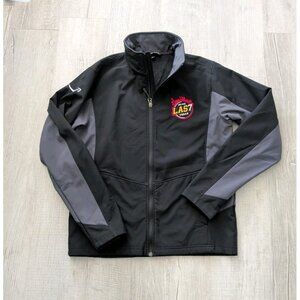 Amazon Swag Employee Vegas Full Black Zip Jacket Softshell Fleece Sz Small